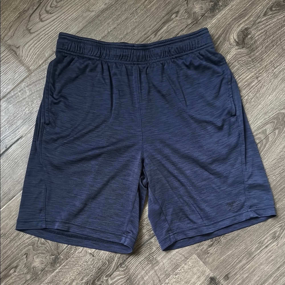 Men’s Reebok Blue Athletic Shorts with Elastic Waistband